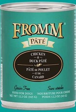 FROMM FAMILY FOODS LLC FROMM DOG PATE CHICKEN & DUCK CAN 12.2OZ CASE OF 12