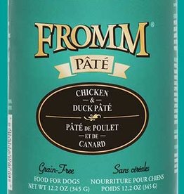 Fromm FROMM DOG PATE CHICKEN & DUCK CAN 12.2OZ CASE OF 12