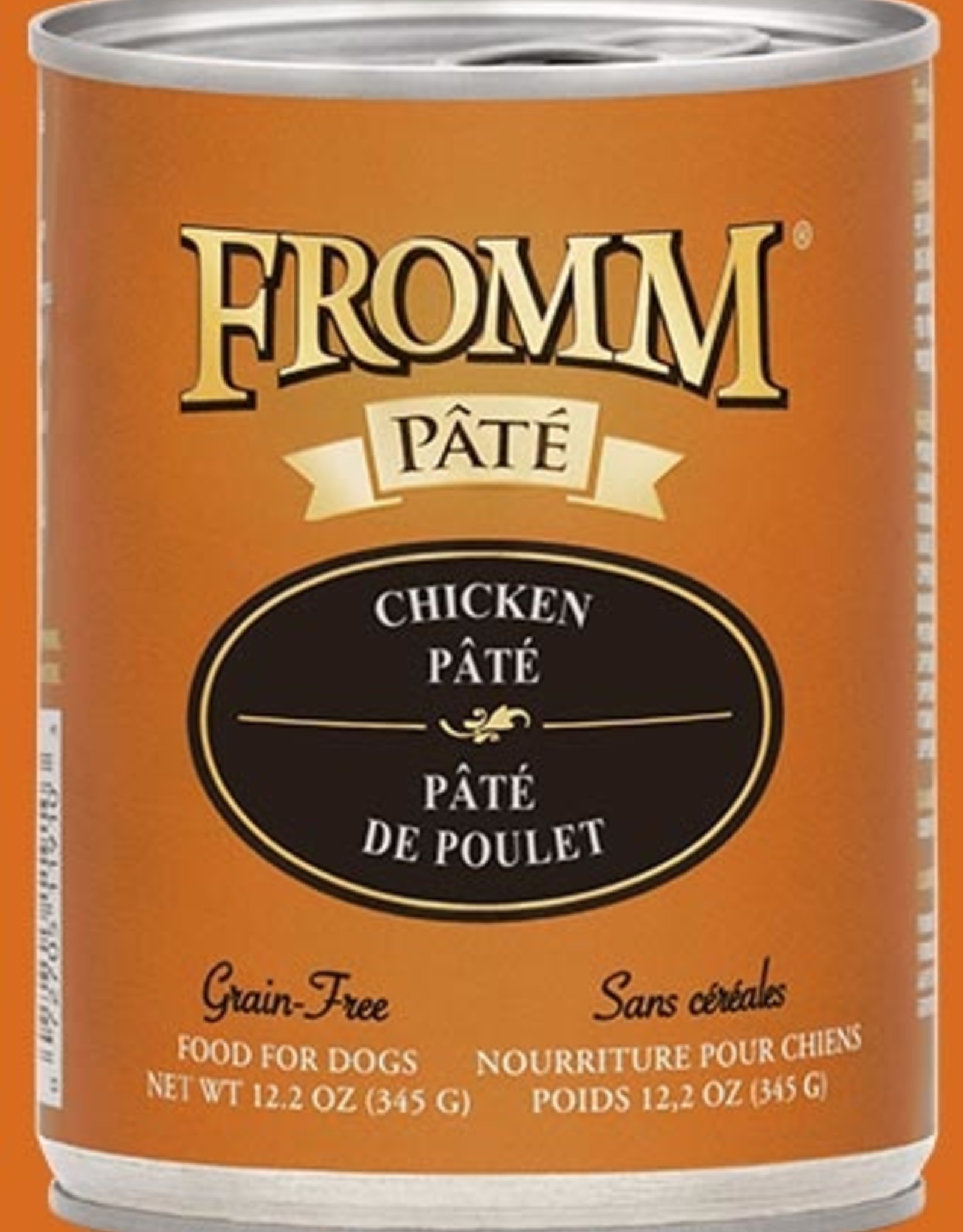 FROMM FAMILY FOODS LLC FROMM DOG PATE CHICKEN CAN 12.2OZ CASE OF 12