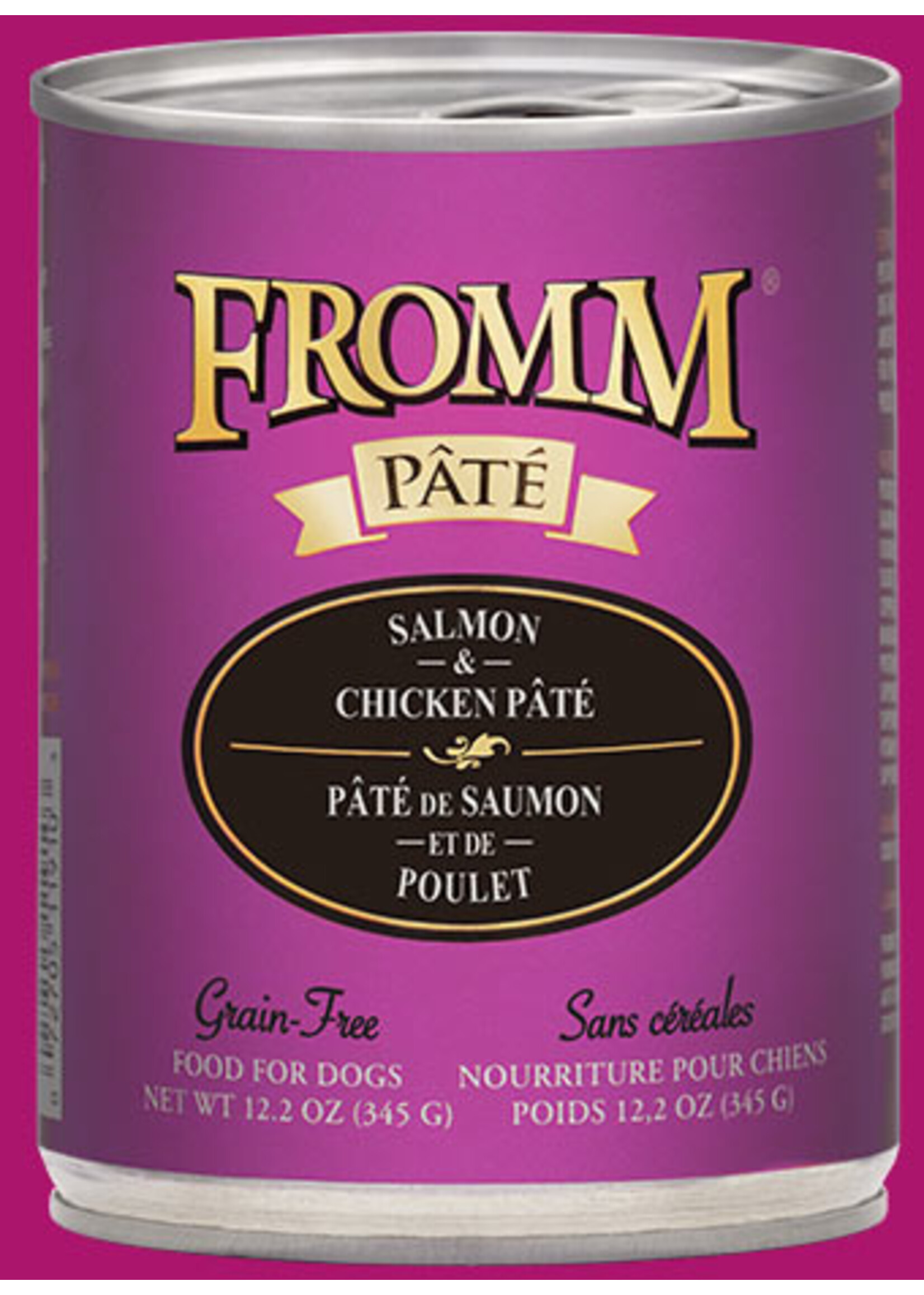Fromm Fromm Salmon & Chicken Pate Canned Dog Food - 12.2 Oz, Case of 12