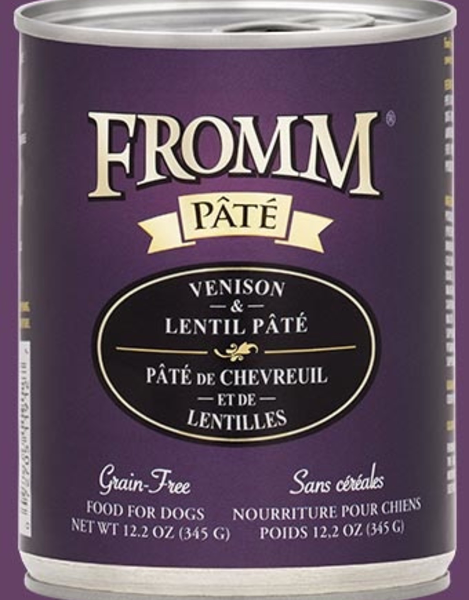 Fromm Fromm Venison & Lentil Pate Canned Dog Food - 12.2 Oz, Case of 12