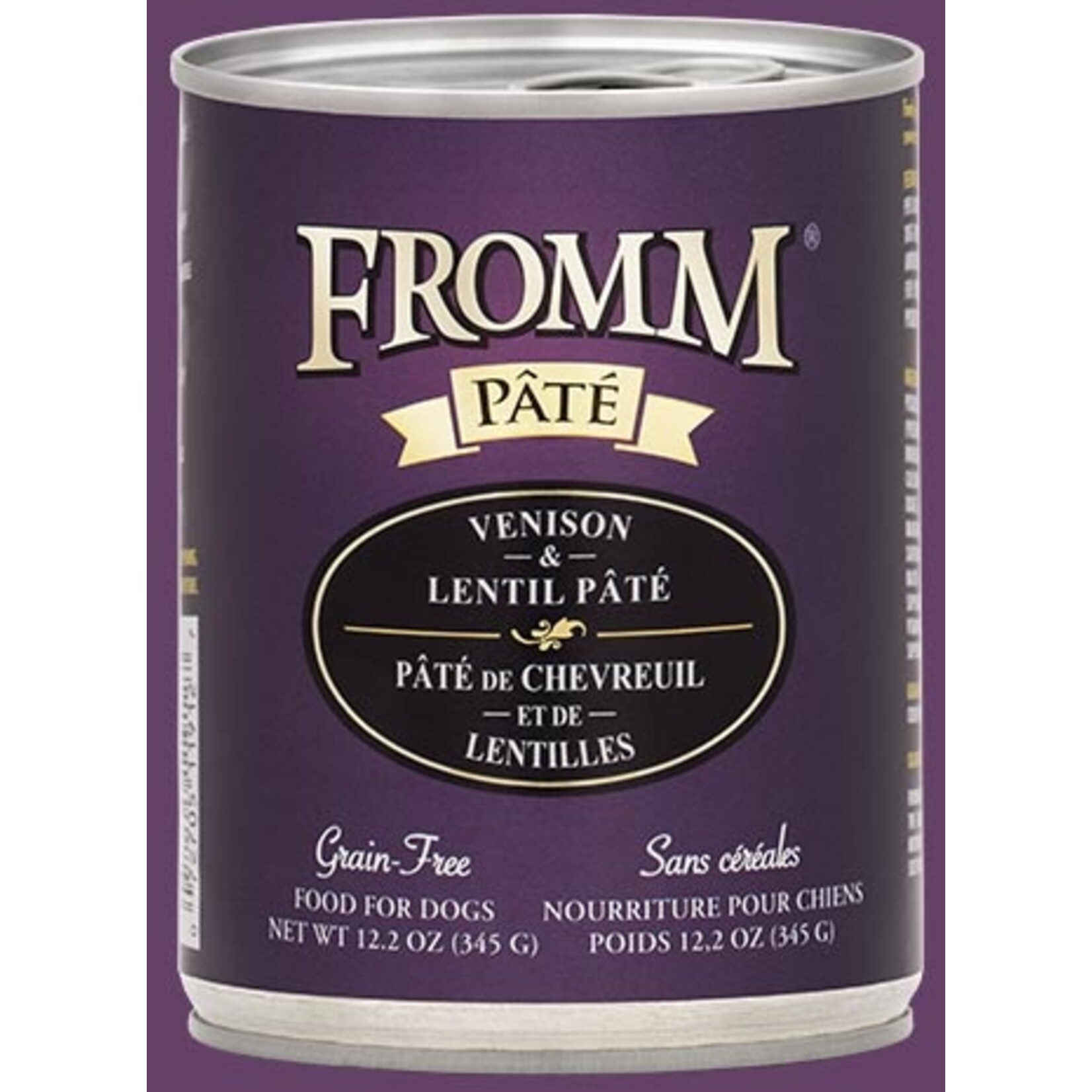 Fromm Fromm Venison & Lentil Pate Canned Dog Food - 12.2 Oz, Case of 12
