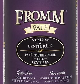 Fromm Fromm Venison & Lentil Pate Canned Dog Food - 12.2 Oz, Case of 12