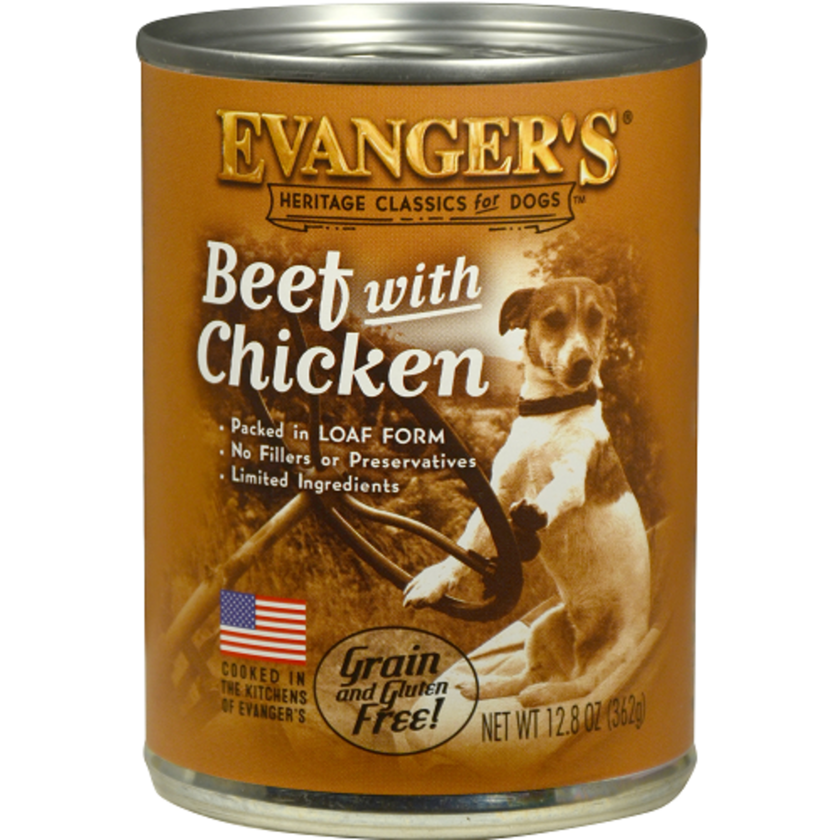 Evanger's EVANGER'S CLASSIC BEEF W/ CHICKEN 13OZ CASE OF 12