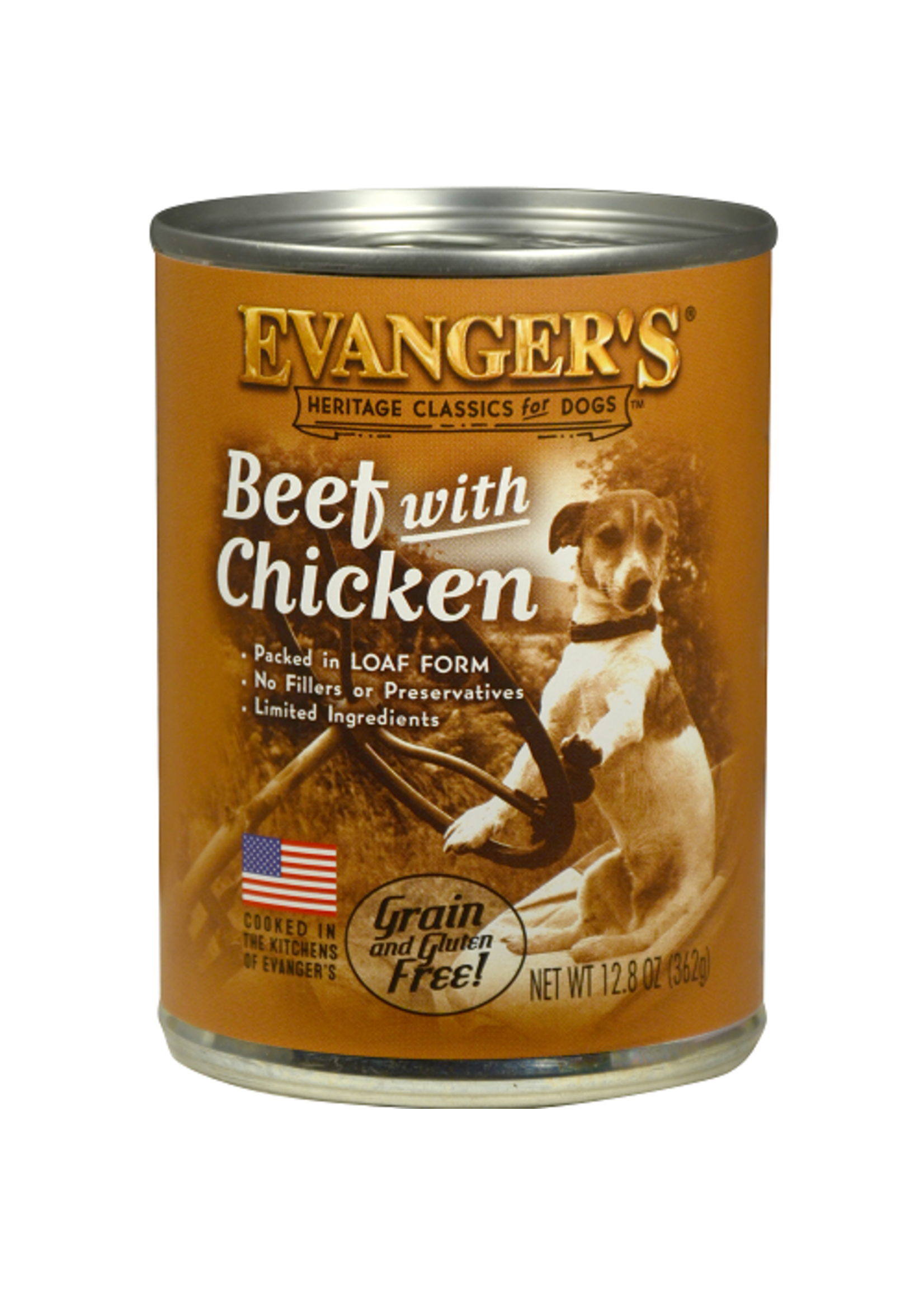 Evanger's EVANGER'S CLASSIC BEEF W/ CHICKEN 13OZ CASE OF 12