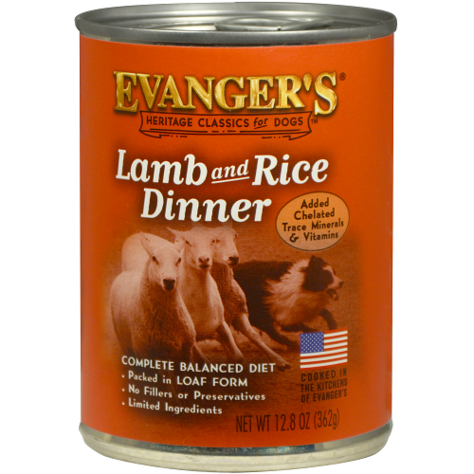Evanger's EVANGER'S CLASSIC LAMB & RICE 13OZ CASE OF 12