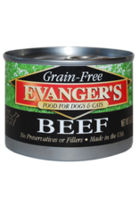 EVANGER'S EVANGER'S GRAIN FREE BEEF 6OZ CASE OF 24