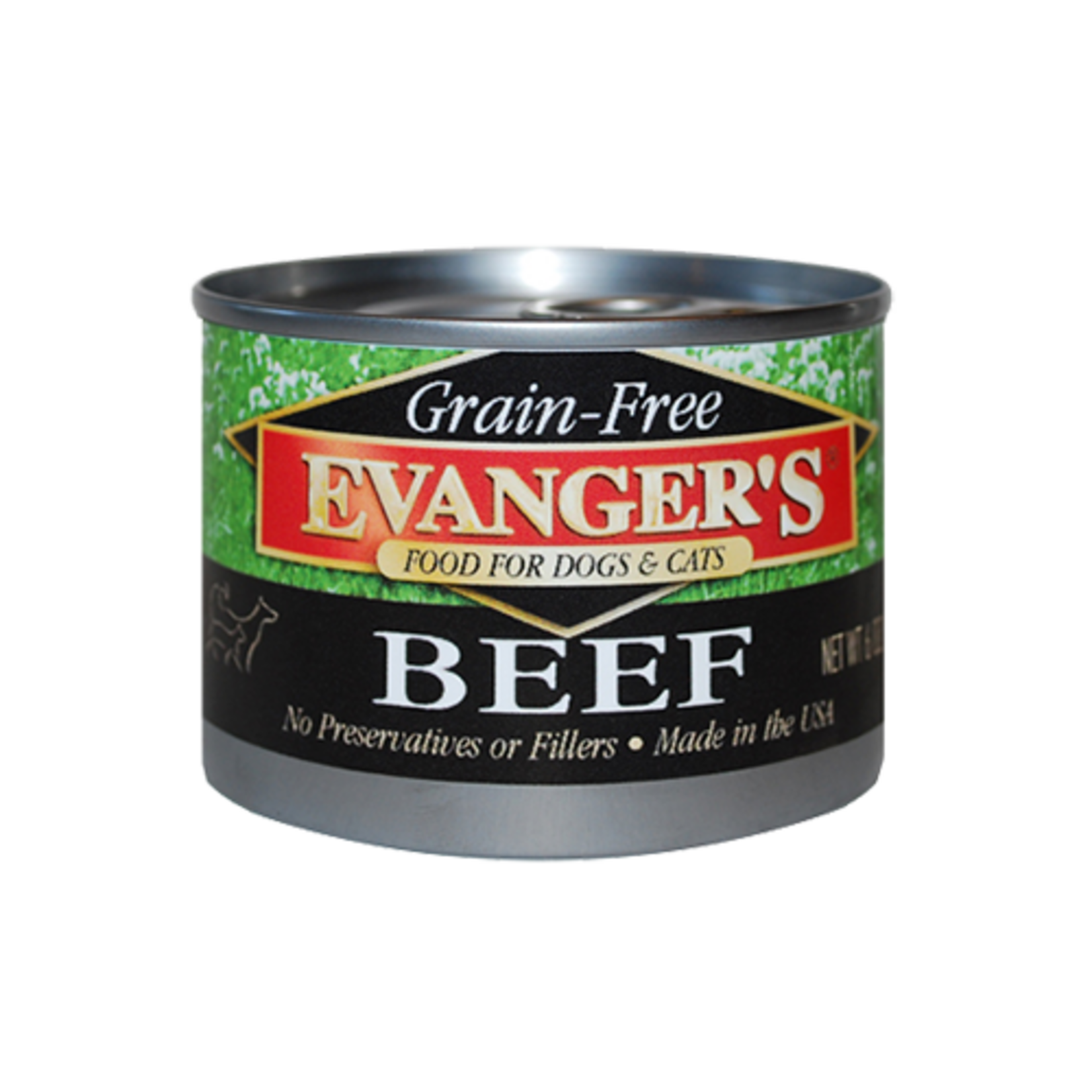 Evanger's EVANGER'S GRAIN FREE BEEF 6OZ CASE OF 24