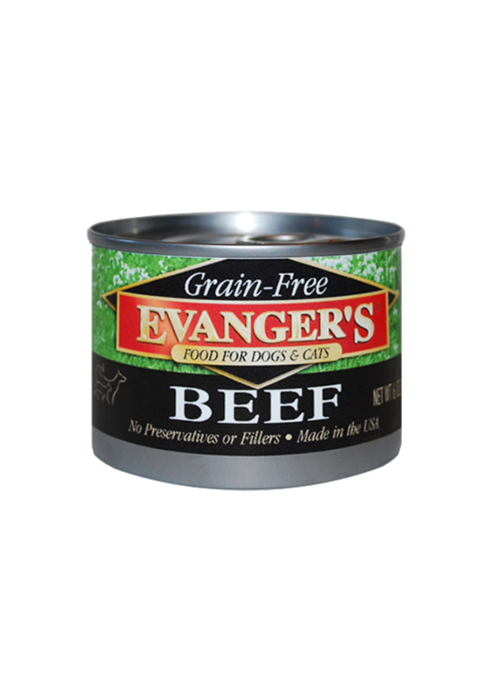 Evanger's EVANGER'S GRAIN FREE BEEF 6OZ CASE OF 24