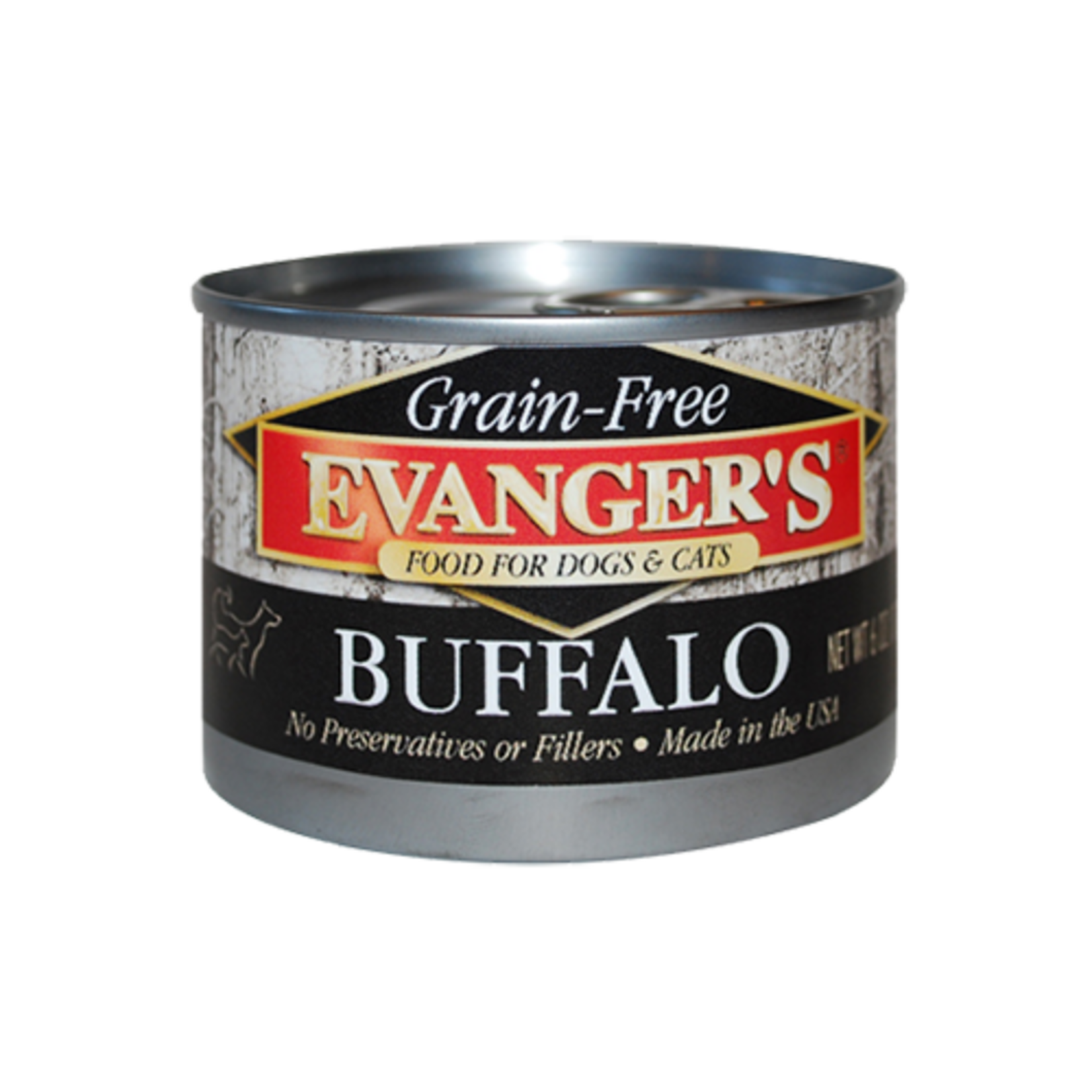 Evanger's EVANGER'S GRAIN FREE BUFFALO 6OZ CASE OF 24