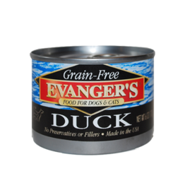 EVANGER'S EVANGER'S GRAIN FREE DUCK 6OZ CASE OF 24