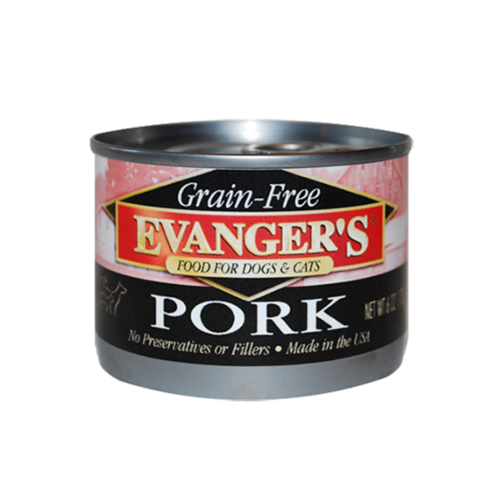 Evanger's EVANGER'S GRAIN FREE PORK 6OZ CASE OF 24