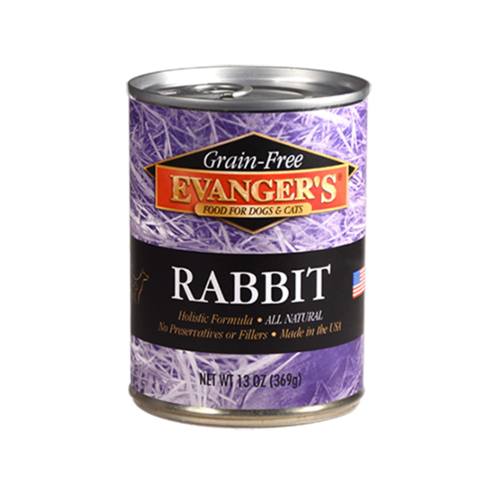 Evanger's EVANGER'S GRAIN FREE RABBIT 12.5OZ CASE OF 12