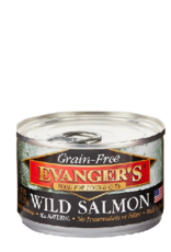 EVANGER'S EVANGER'S GRAIN FREE WILD SALMON 6OZ CASE OF 24