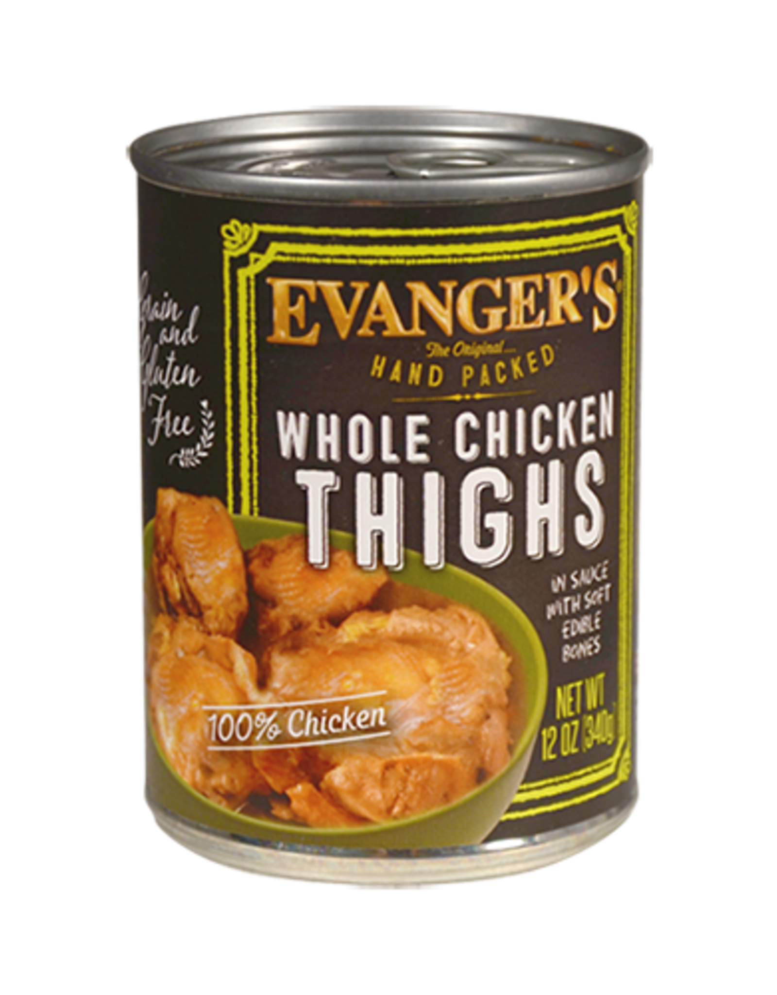 EVANGER'S EVANGER'S HP WHOLE CHICKEN THIGHS 12 OZ CASE OF 12