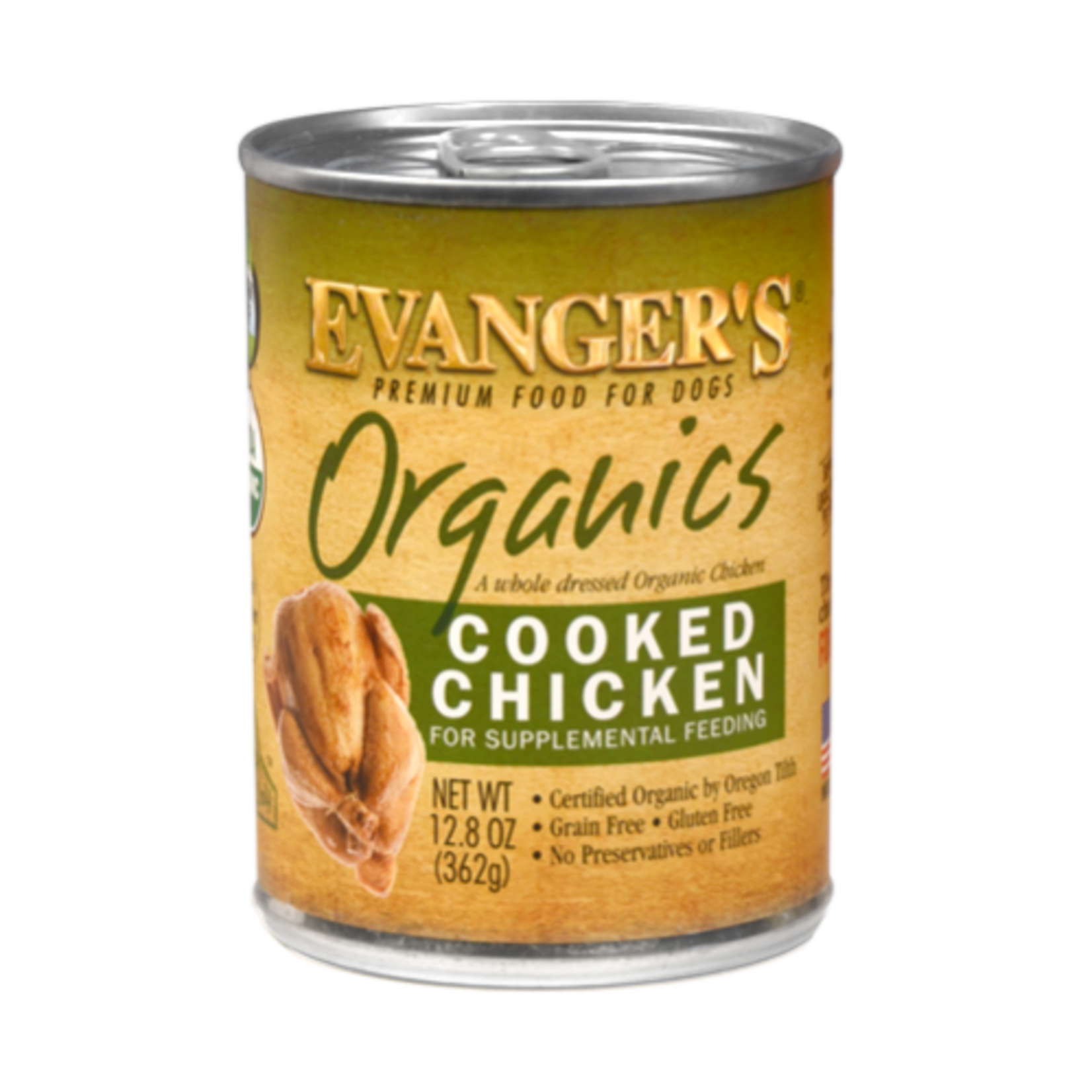 Evanger's EVANGER'S ORGANICS COOKED CHICKEN 13OZ CASE OF 12