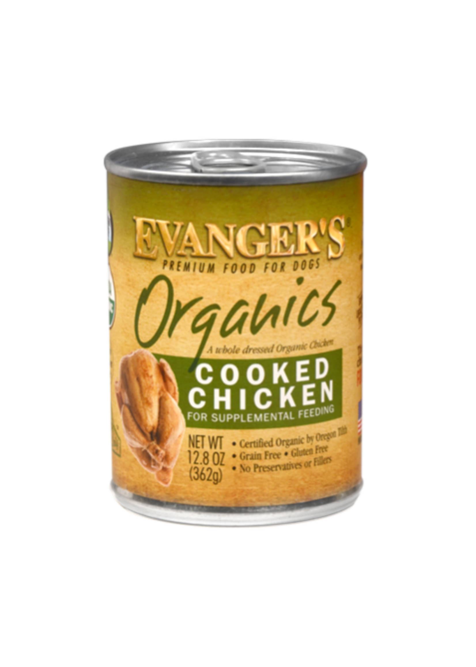 Evanger's EVANGER'S ORGANICS COOKED CHICKEN 13OZ CASE OF 12