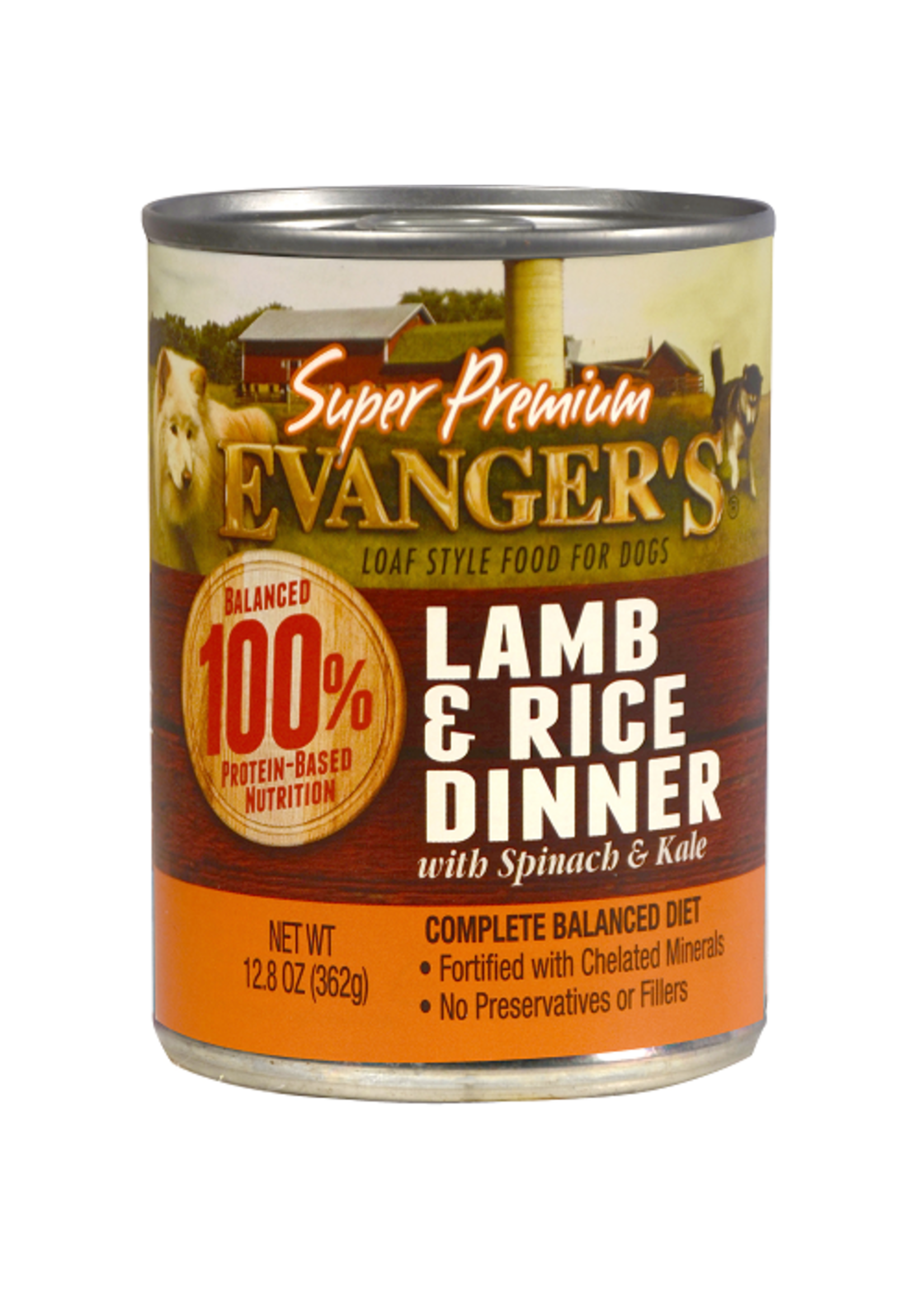 Evanger's EVANGER'S SP LAMB & RICE 13OZ CASE OF 12