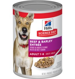 SCIENCE DIET HILL'S SCIENCE DIET DOG ADULT BEEF & BARLEY CAN 5.8OZ CASE OF 24