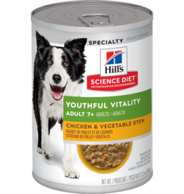 SCIENCE DIET HILL'S SCIENCE DIET DOG ADULT 7+SENIOR VITALITY CHICKEN & VEGETABLE STEW 12.5OZ CASE OF 12