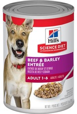 SCIENCE DIET HILL'S SCIENCE DIET DOG ADULT BEEF & BARLEY CAN 13OZ CASE OF 12