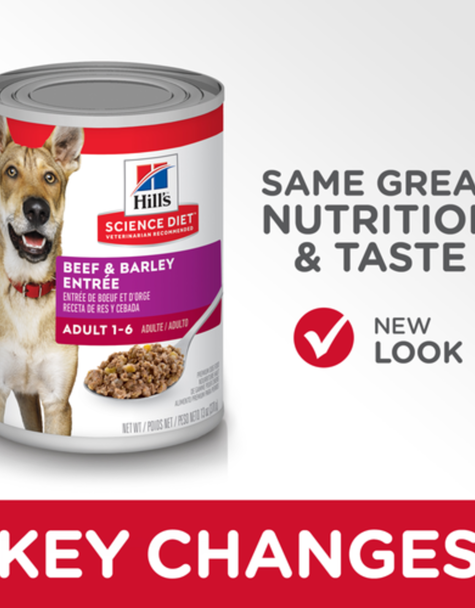 Hill's Science Diet HILL'S SCIENCE DIET DOG ADULT BEEF & BARLEY CAN 13OZ CASE OF 12