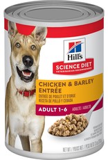 Hill's Science Diet HILL'S SCIENCE DIET DOG ADULT CHICKEN & BARLEY CAN 13OZ CASE OF 12
