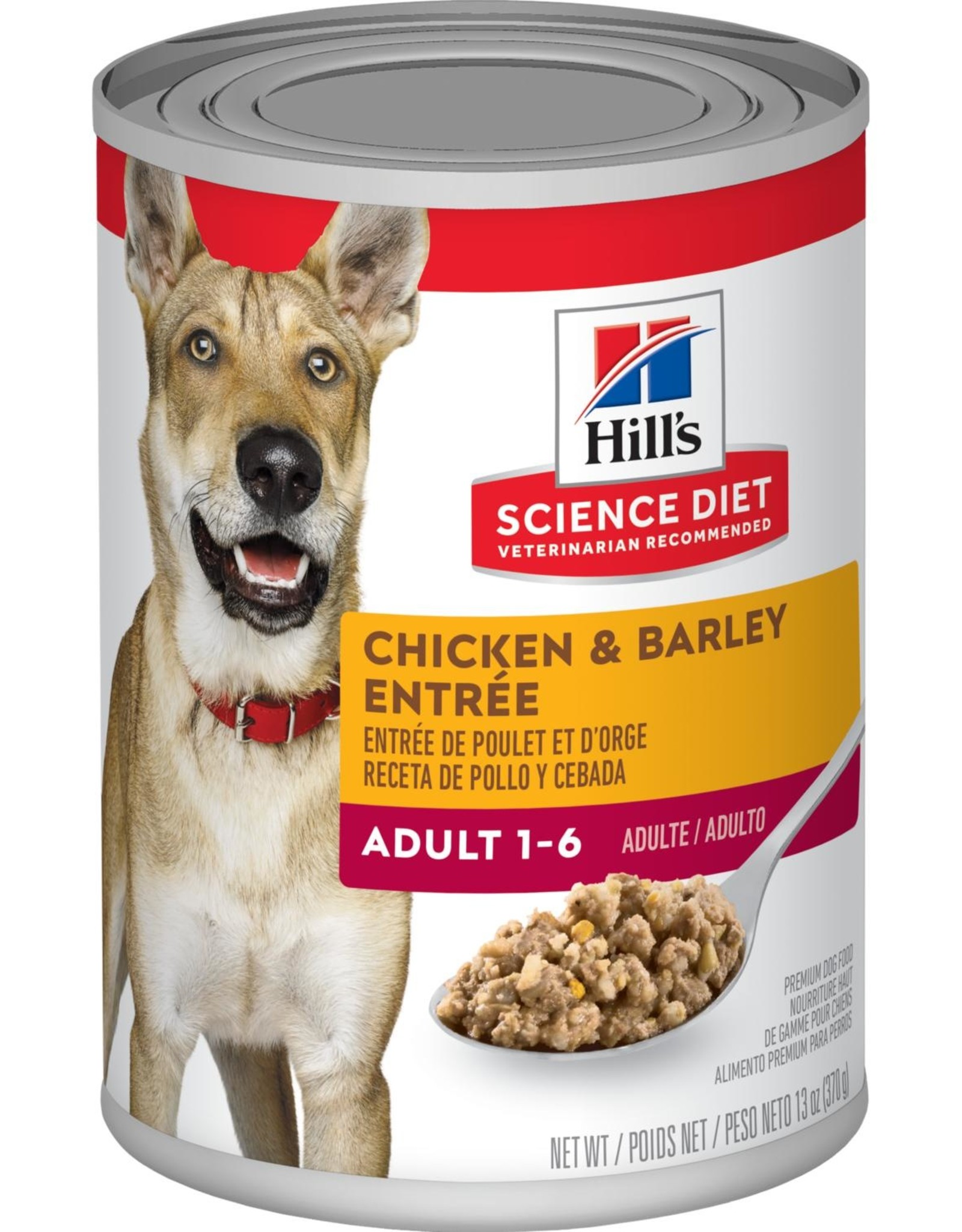 Hill's Science Diet HILL'S SCIENCE DIET DOG ADULT CHICKEN & BARLEY CAN 13OZ CASE OF 12