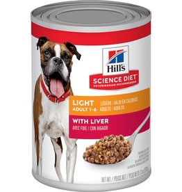 SCIENCE DIET HILL'S SCIENCE DIET DOG ADULT LIGHT CAN 13OZ CASE OF 12