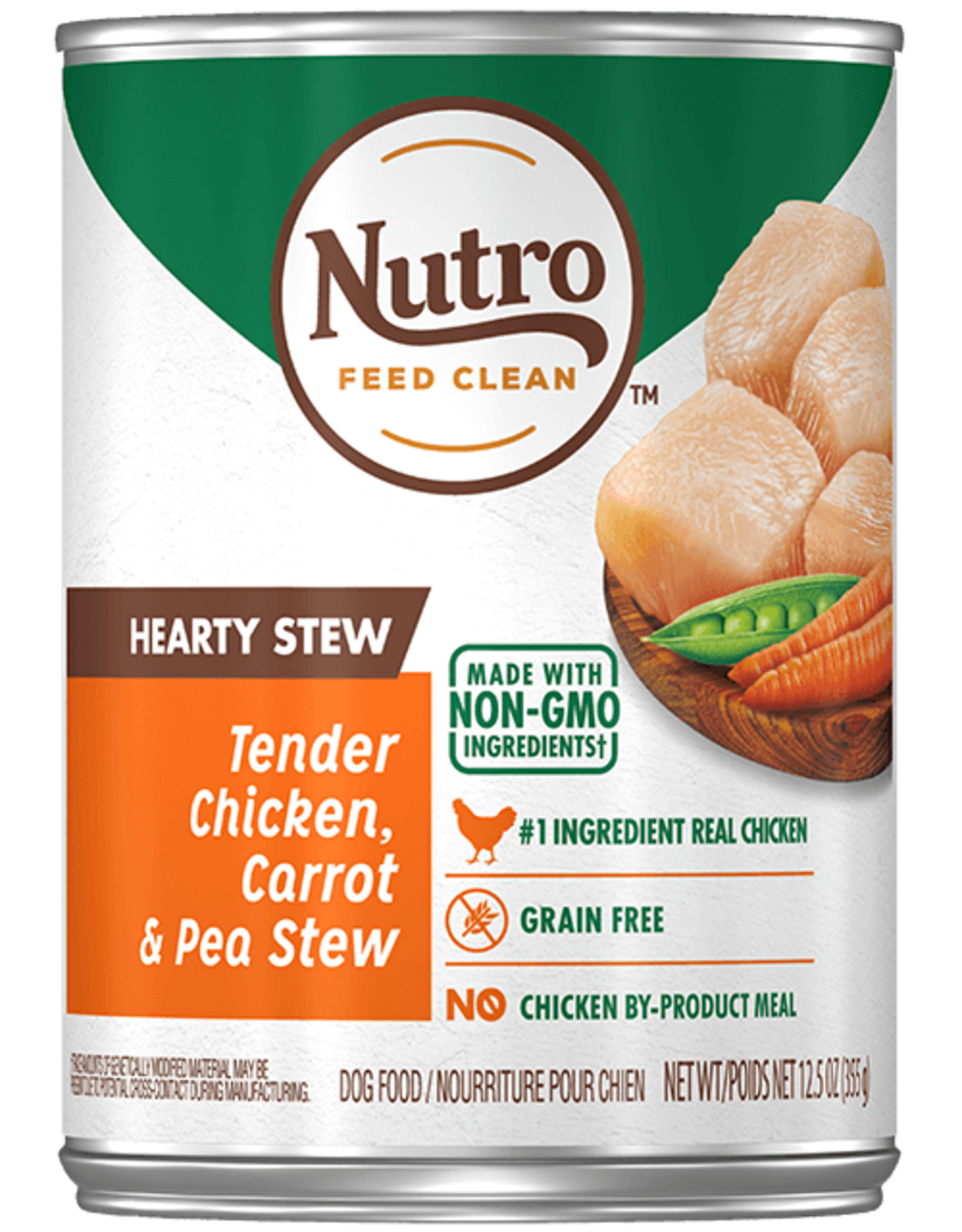 Nutro NUTRO DOG HEARTY STEW CHICKEN, CARROT & PEA CAN 12.5OZ CASE OF 12
