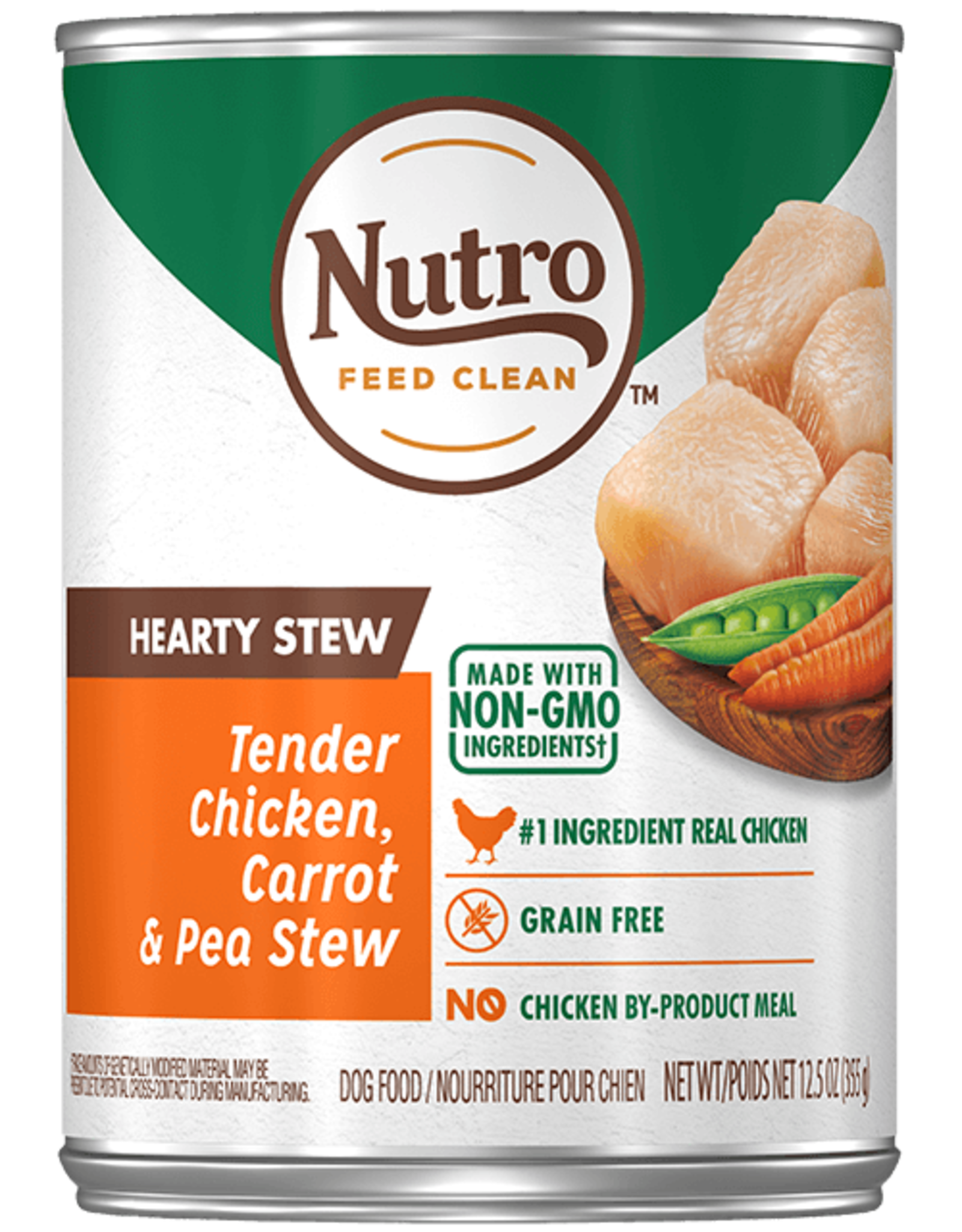 NUTRO PRODUCTS  INC. NUTRO DOG HEARTY STEW CHICKEN, CARROT & PEA CAN 12.5OZ CASE OF 12