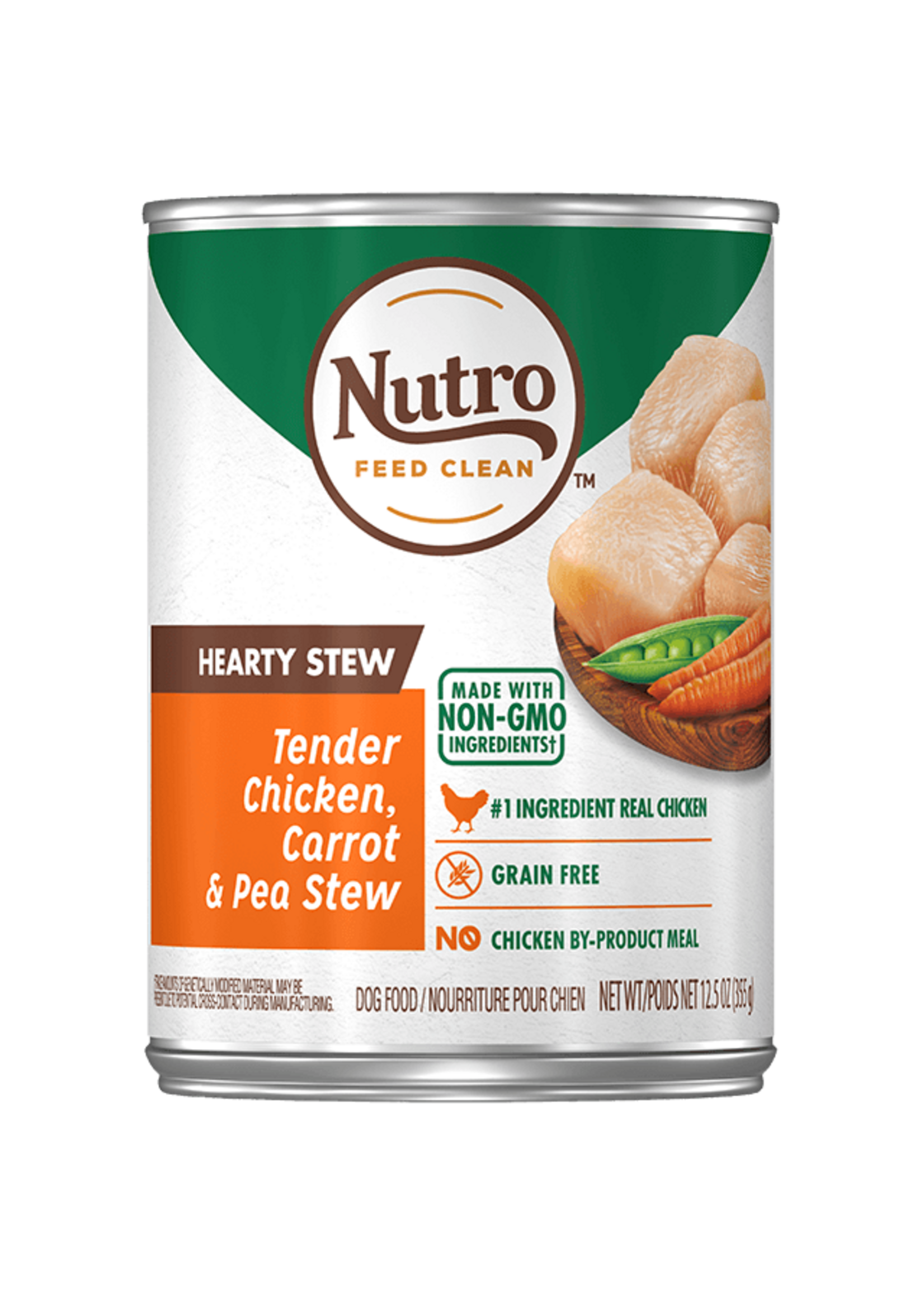 Nutro NUTRO DOG HEARTY STEW CHICKEN, CARROT & PEA CAN 12.5OZ CASE OF 12