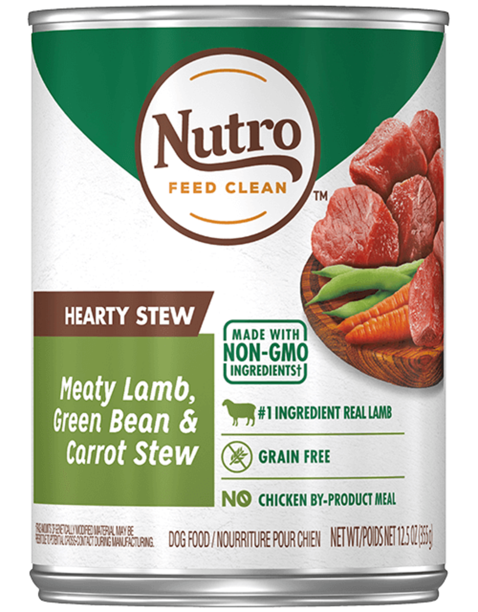 NUTRO PRODUCTS  INC. NUTRO DOG HEARTY STEW LAMB, GREEN BEAN, & CARROT CAN 12.5OZ CASE OF 12
