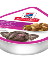 SCIENCE DIET HILL'S SCIENCE DIET DOG SMALL & MINI ADULT SAVORY STEW BEEF & VEGETABLES TRAY 3.5OZ BOX OF 12