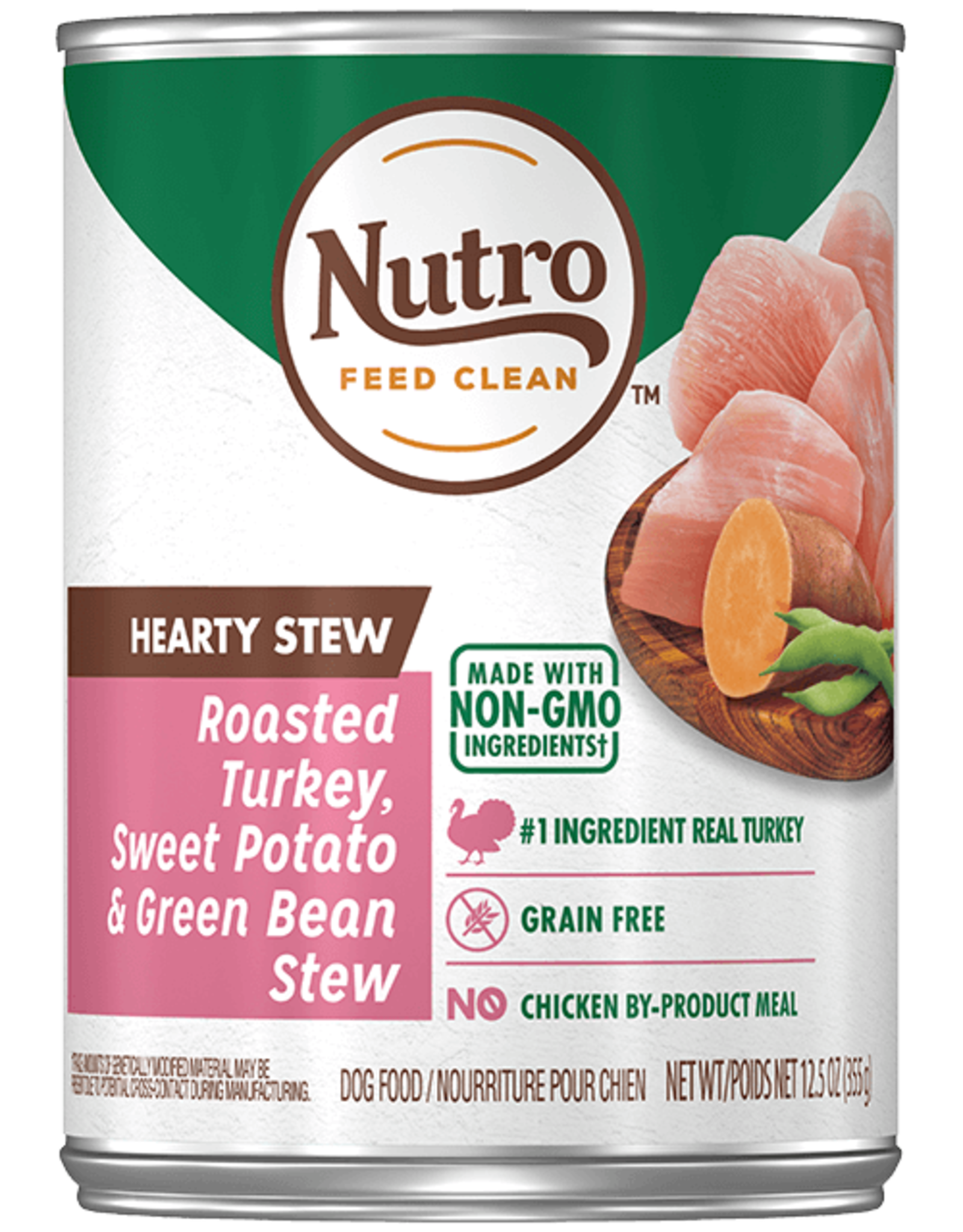 NUTRO PRODUCTS  INC. NUTRO DOG HEARTY STEW TURKEY, SWEET POTATO, & GREEN BEAN CAN 12.5 OZ CASE OF 12