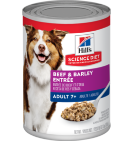 SCIENCE DIET HILL'S SCIENCE DIET DOG BEEF & BARLEY ENTREE 7+ CAN 5.5OZ CASE OF 24