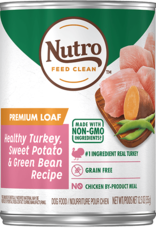 Nutro NUTRO DOG PREMIUM LOAF TURKEY, SWEET POTATO GREEN BEAN CAN 12.5OZ CASE OF 12