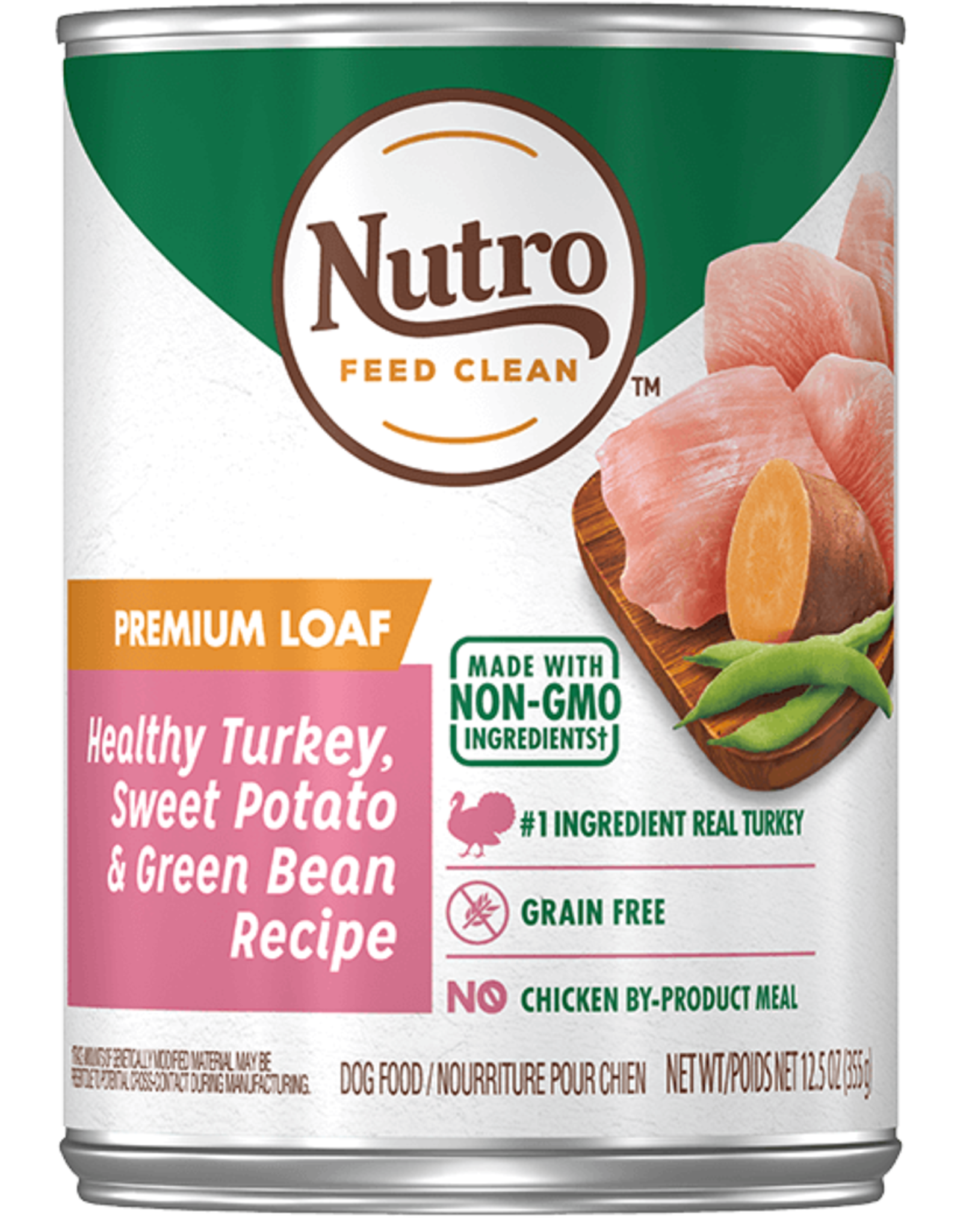 Nutro NUTRO DOG PREMIUM LOAF TURKEY, SWEET POTATO GREEN BEAN CAN 12.5OZ CASE OF 12