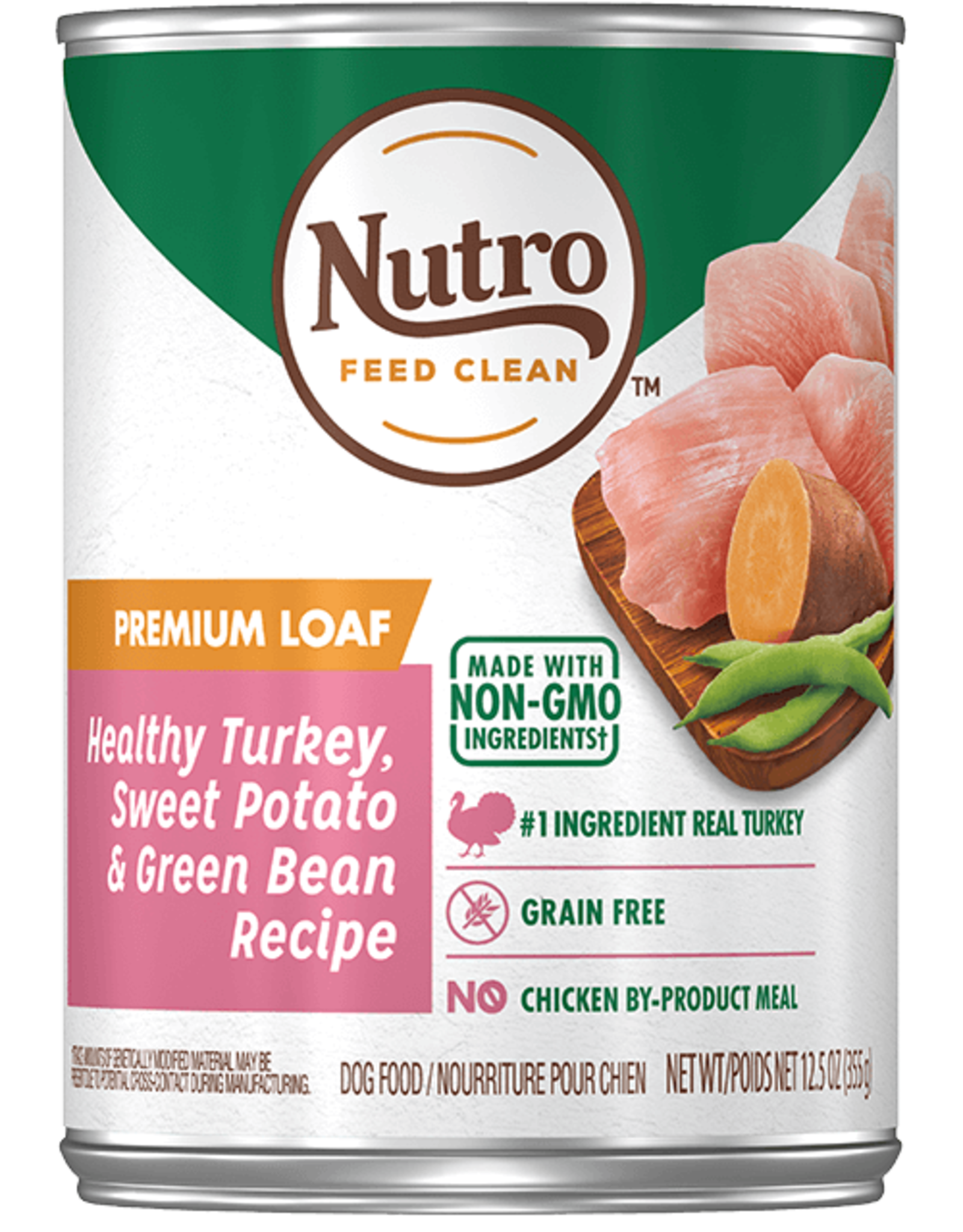 NUTRO PRODUCTS  INC. NUTRO DOG PREMIUM LOAF TURKEY, SWEET POTATO GREEN BEAN CAN 12.5OZ CASE OF 12