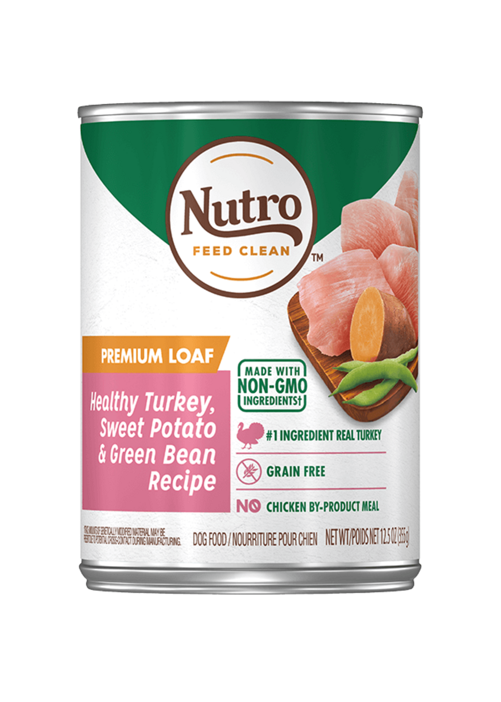 Nutro NUTRO DOG PREMIUM LOAF TURKEY, SWEET POTATO GREEN BEAN CAN 12.5OZ CASE OF 12