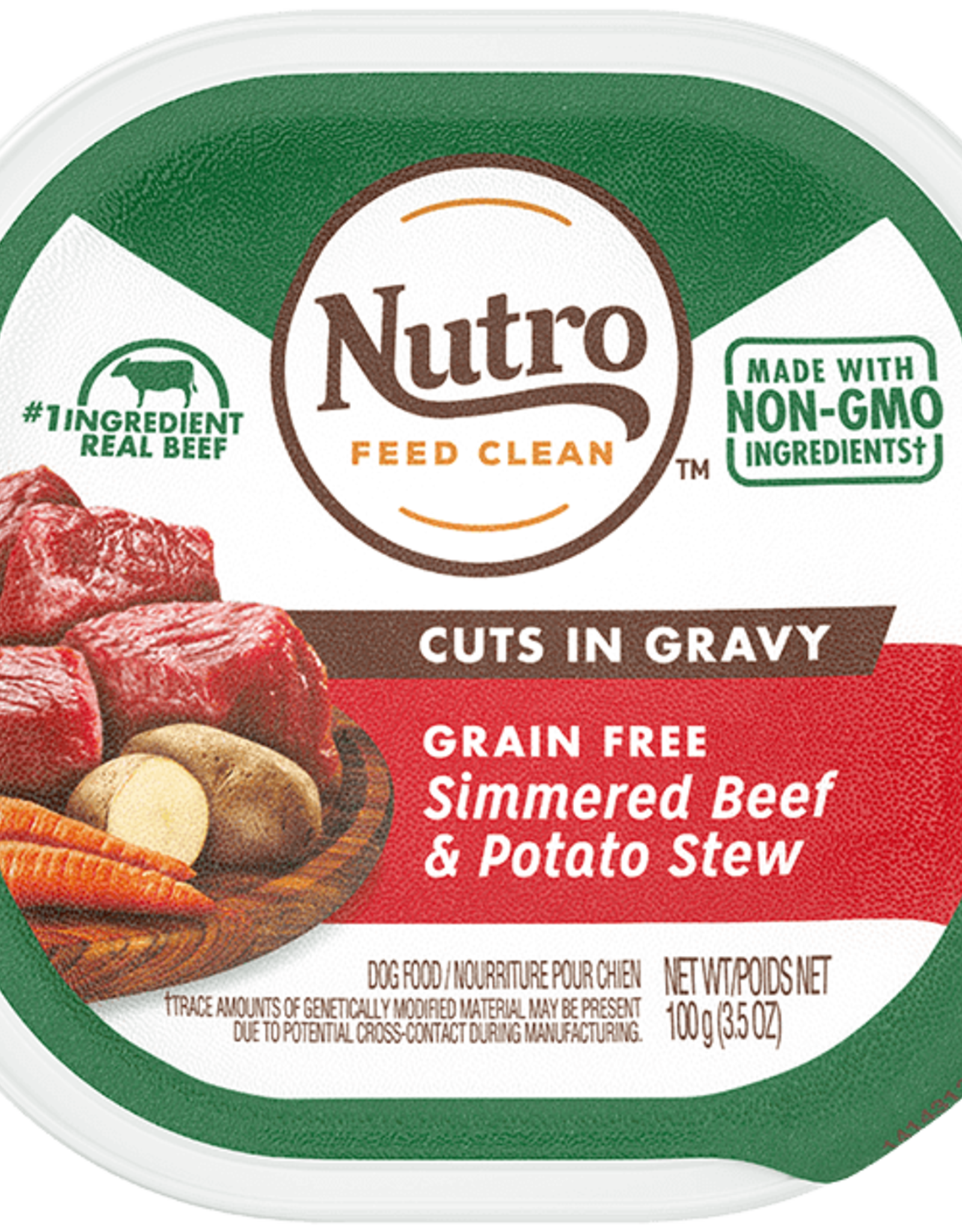 Nutro NUTRO DOG SIMMERED BEEF & POTATO STEW TRAY 3.5OZ CASE OF 24