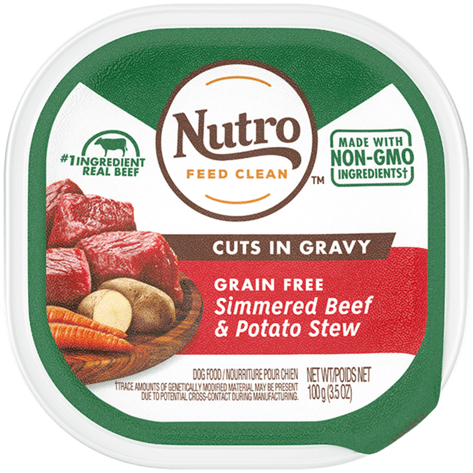 Nutro NUTRO DOG SIMMERED BEEF & POTATO STEW TRAY 3.5OZ CASE OF 24