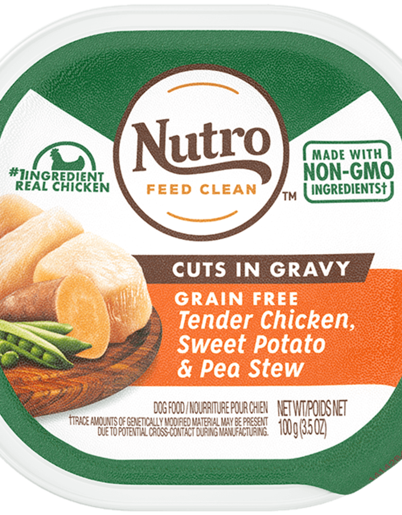 Nutro NUTRO DOG TENDER CHICKEN SWEET POTATO & PEA STEW 3.5OZ TRAY CASE OF 24