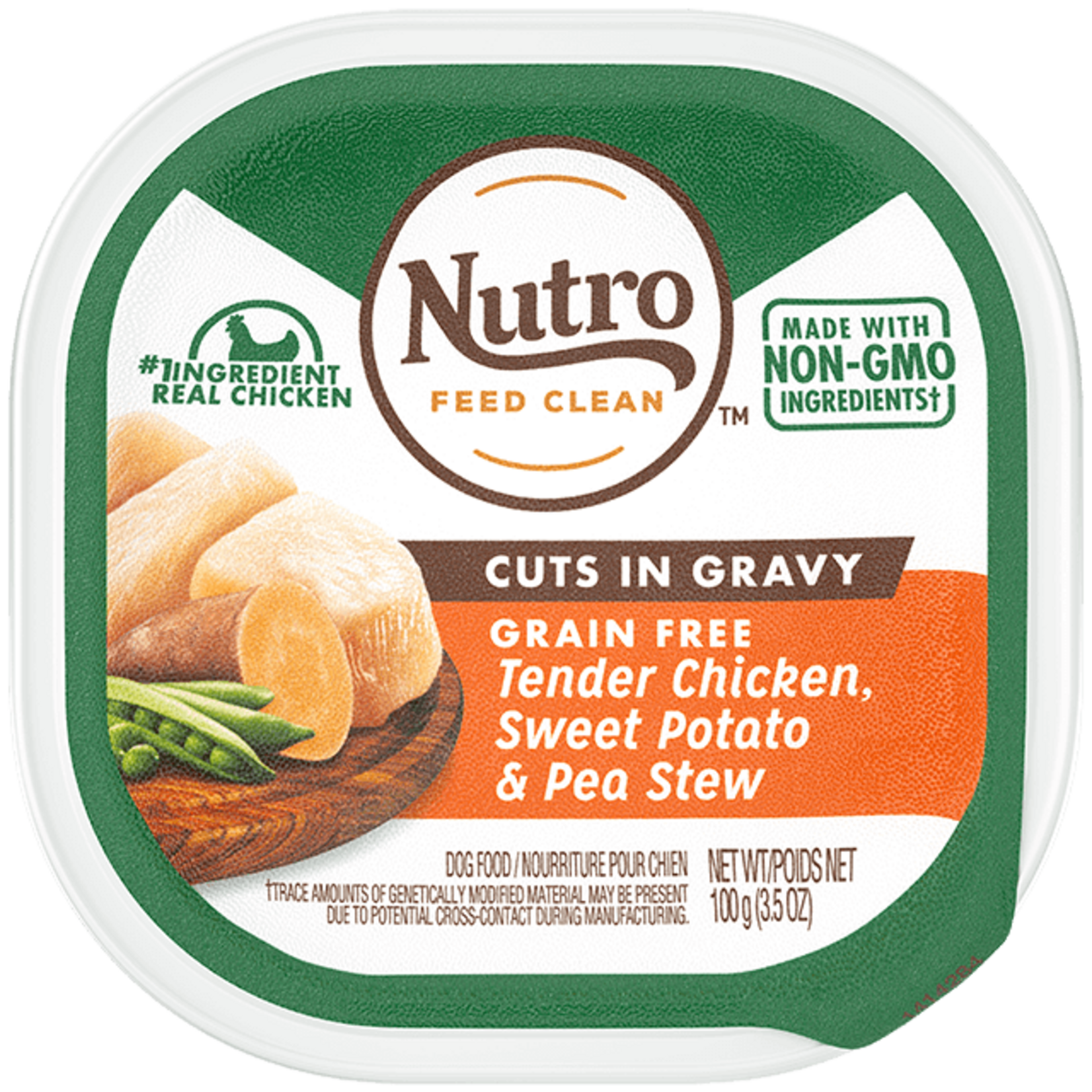 Nutro NUTRO DOG TENDER CHICKEN SWEET POTATO & PEA STEW 3.5OZ TRAY CASE OF 24