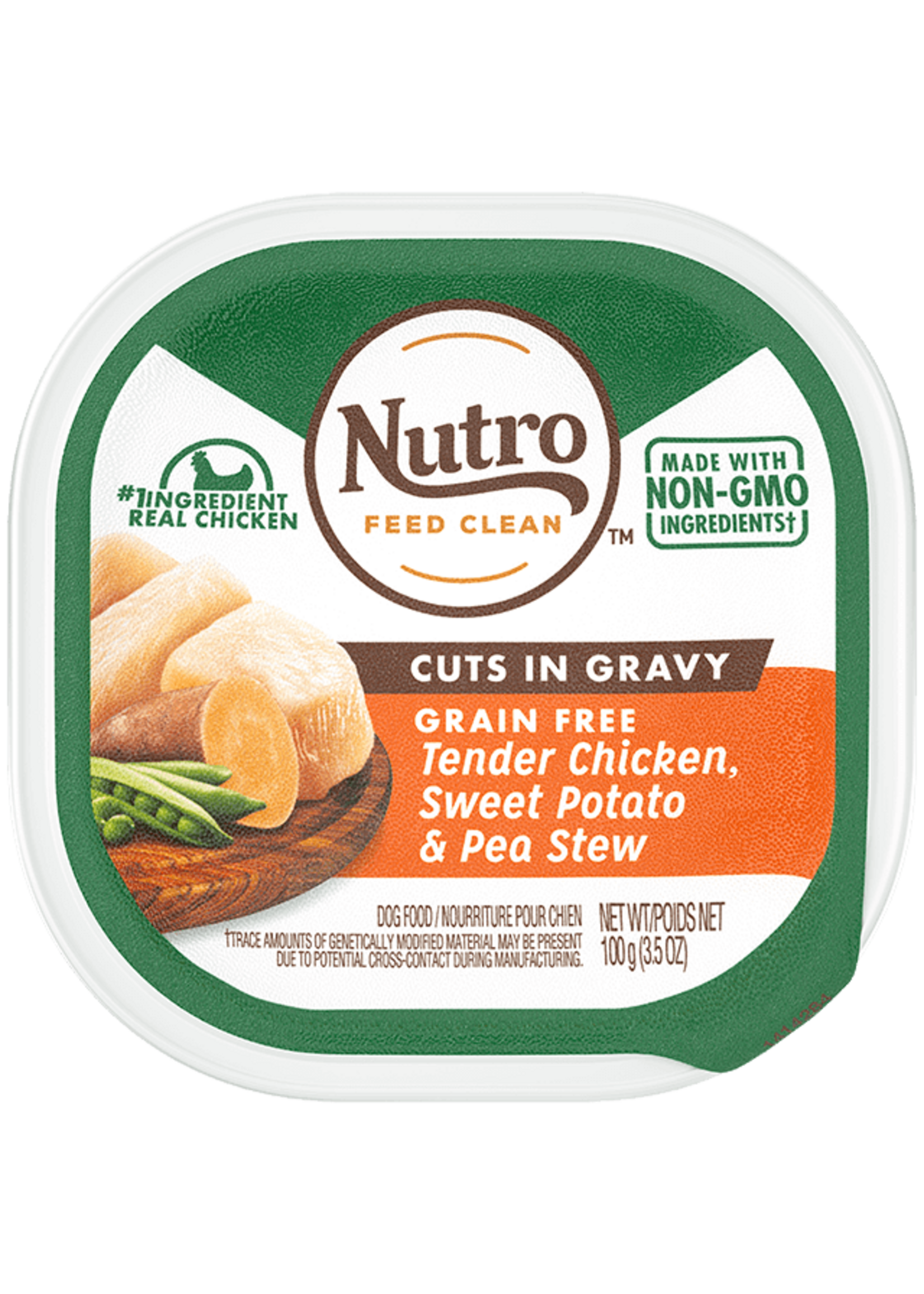 Nutro NUTRO DOG TENDER CHICKEN SWEET POTATO & PEA STEW 3.5OZ TRAY CASE OF 24