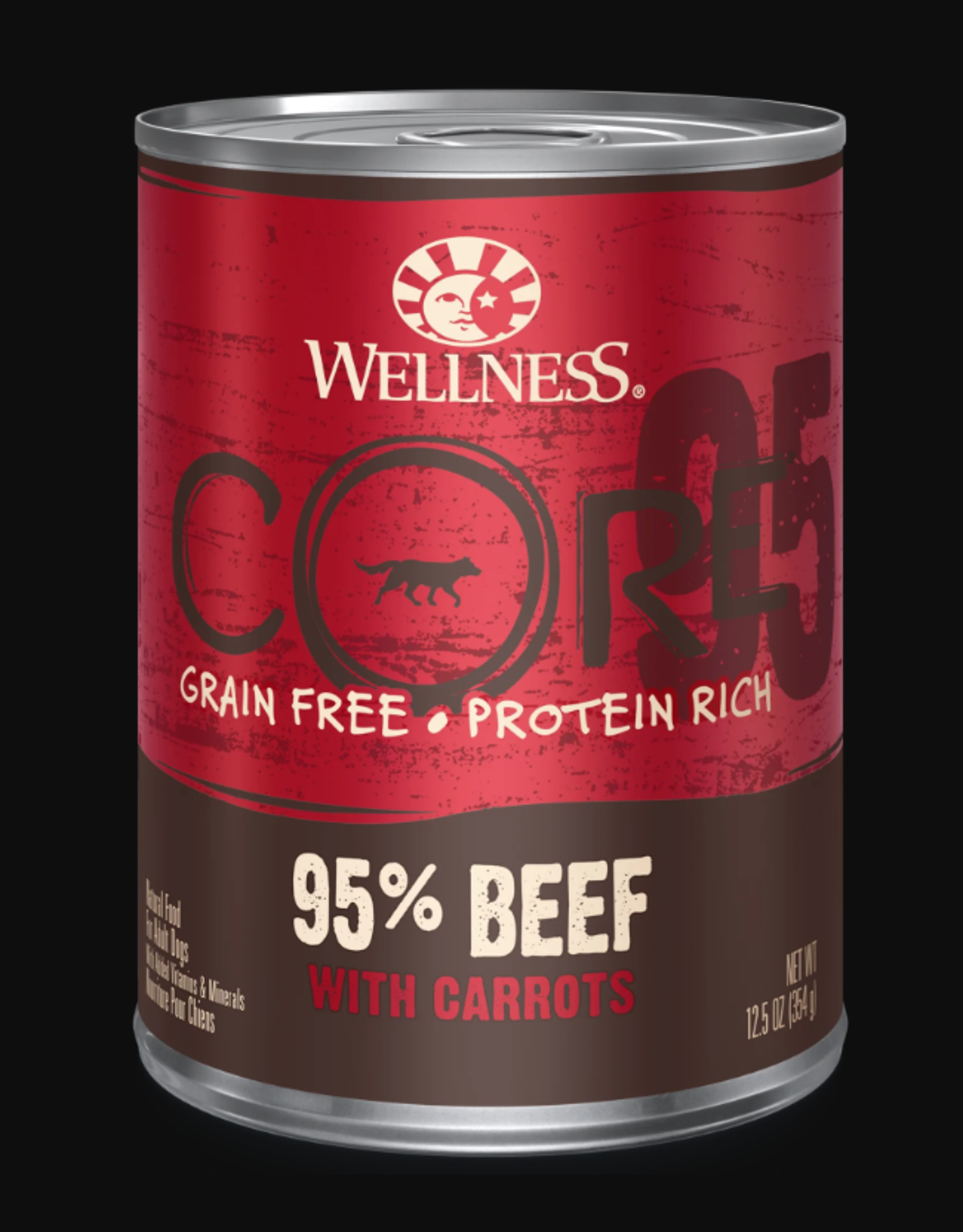 WELLPET LLC WELLNESS DOG CAN 95% BEEF 13OZ CASE OF 12