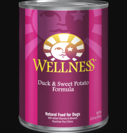 WELLPET LLC WELLNESS DOG CAN DUCK & SWEET POTATO 12.5OZ CASE OF 12