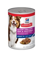 Hill's Science Diet HILL'S SCIENCE DIET DOG MATURE SAVORY STEW BEEF & VEGETABLES CAN 12.8OZ CASE OF 12