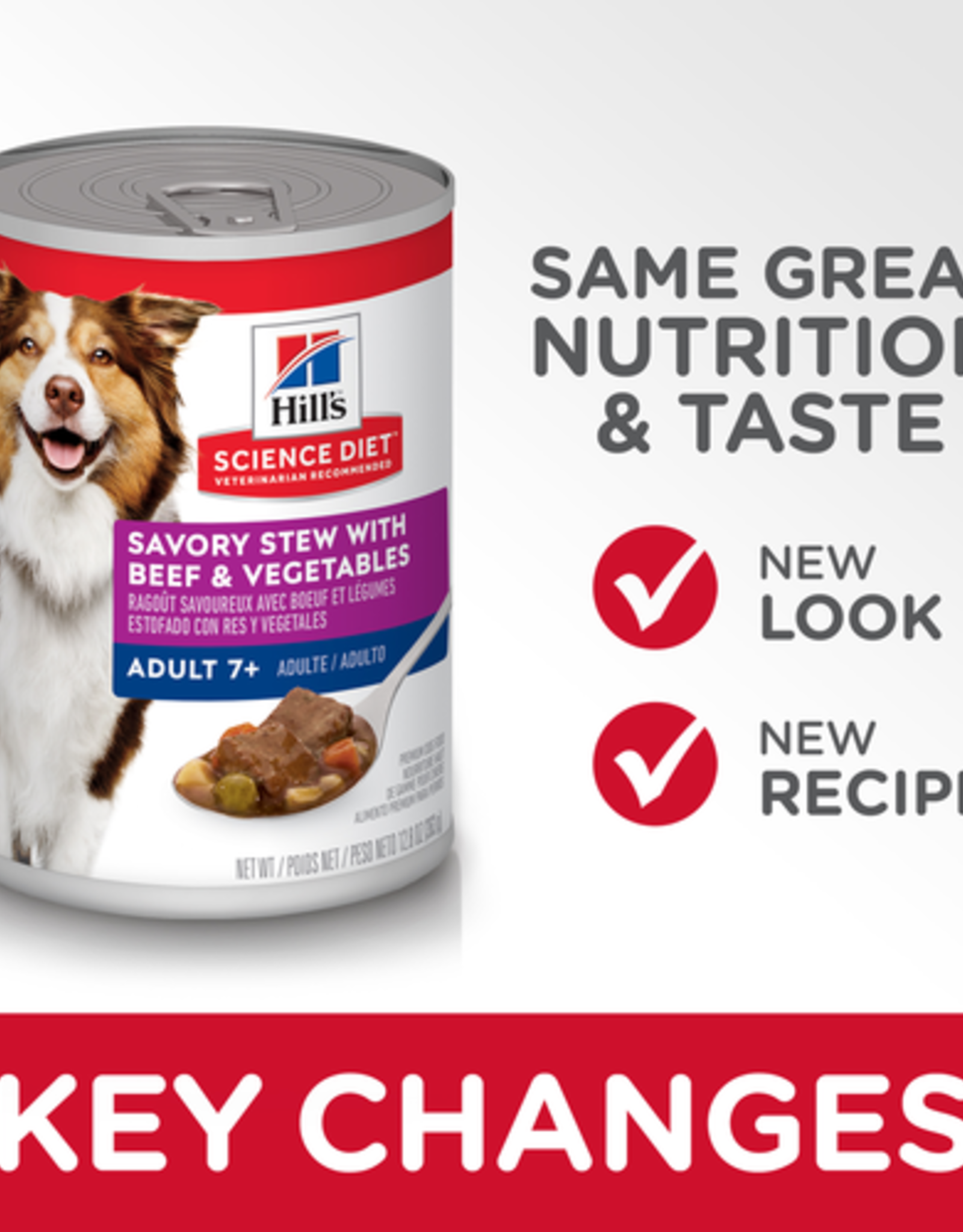 Hill's Science Diet HILL'S SCIENCE DIET DOG MATURE SAVORY STEW BEEF & VEGETABLES CAN 12.8OZ CASE OF 12