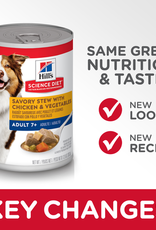 Hill's Science Diet HILL'S SCIENCE DIET DOG MATURE SAVORY STEW CHICKEN & VEGETABLES CAN 12.8OZ CASE OF 12